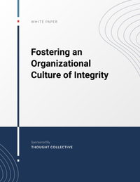 Fostering an Organizational Culture of Integrity