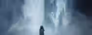 Facing the Cascade: Journey to Leadership Standing before a powerful waterfall, a lone figure contemplates their journey towards growth and self-improvement.