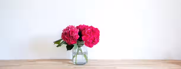 Budding Path to Leadership Flourishing A vibrant bouquet of pink flowers in a clear jar, symbolizing growth, resilience, and the blossoming of leadership potential.